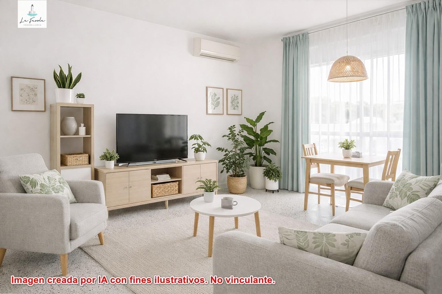 Sala d'estar de Pis en venda en Málaga Capital amb Aire condicionat, Terrassa i Moblat