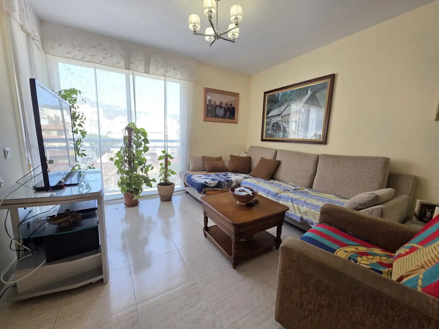 Wohnzimmer von Wohnung zum Verkauf in La Ràpita mit Klimaanlage, Terrasse und Abstellraum