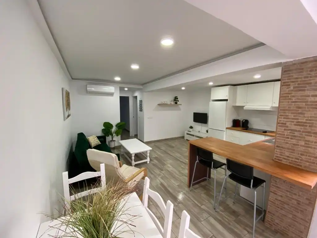 Living room of Apartments for rent in El Puerto de Santa María  with Air Conditioner, Furnished and Pets allowed
