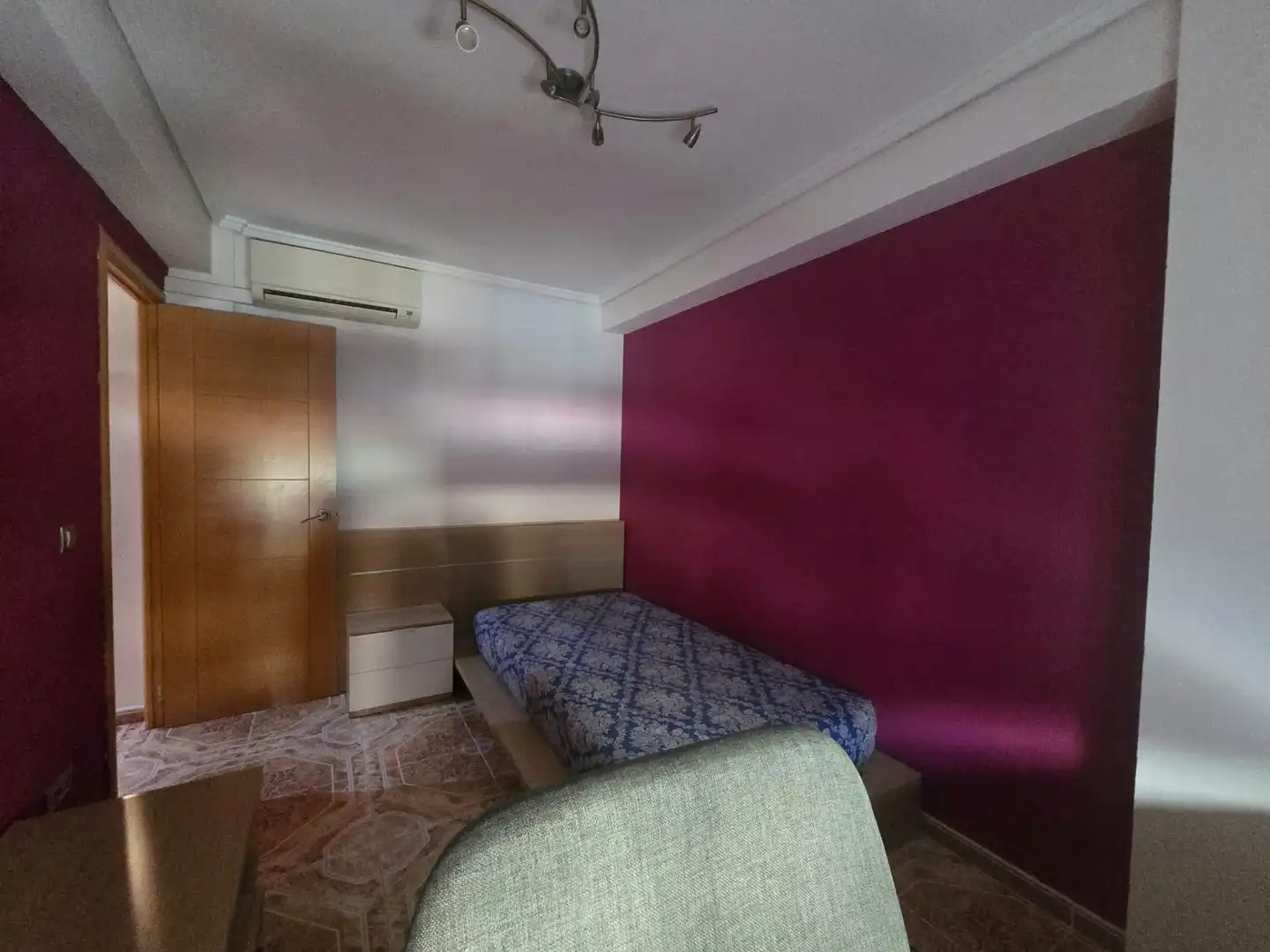 Schlafzimmer von Wohnung zum Verkauf in Castellón de la Plana / Castelló de la Plana mit Klimaanlage, Möbliert und Balkon