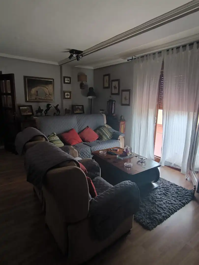 Sala de estar de Ático en venta en Olmedo con Calefacción, Parquet y Terraza