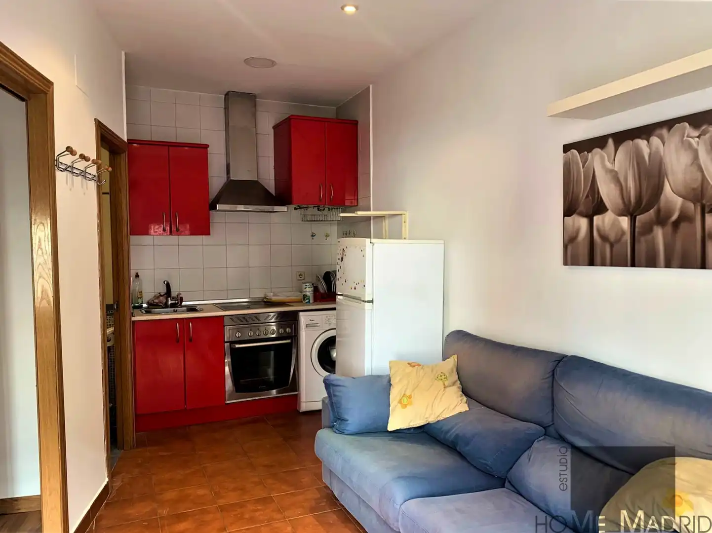 Cocina de Piso de alquiler en Madrid con Calefacción y Amueblado