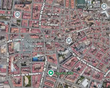 Vista exterior de Piso en venta en Aldaia