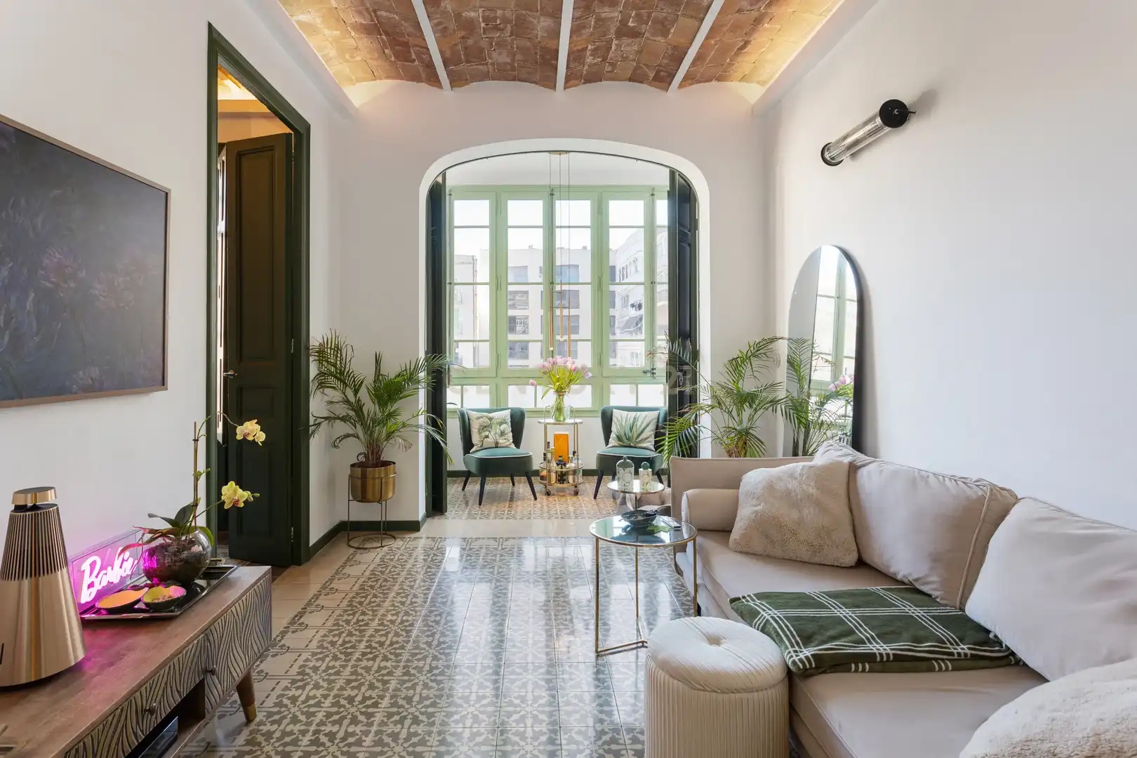 Sala de estar de Apartamento en venta en  Barcelona Capital con Aire acondicionado