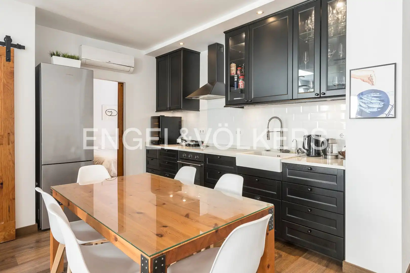 Cocina de Piso en venta en Barcelona con Calefacción, Jardín privado y Parquet