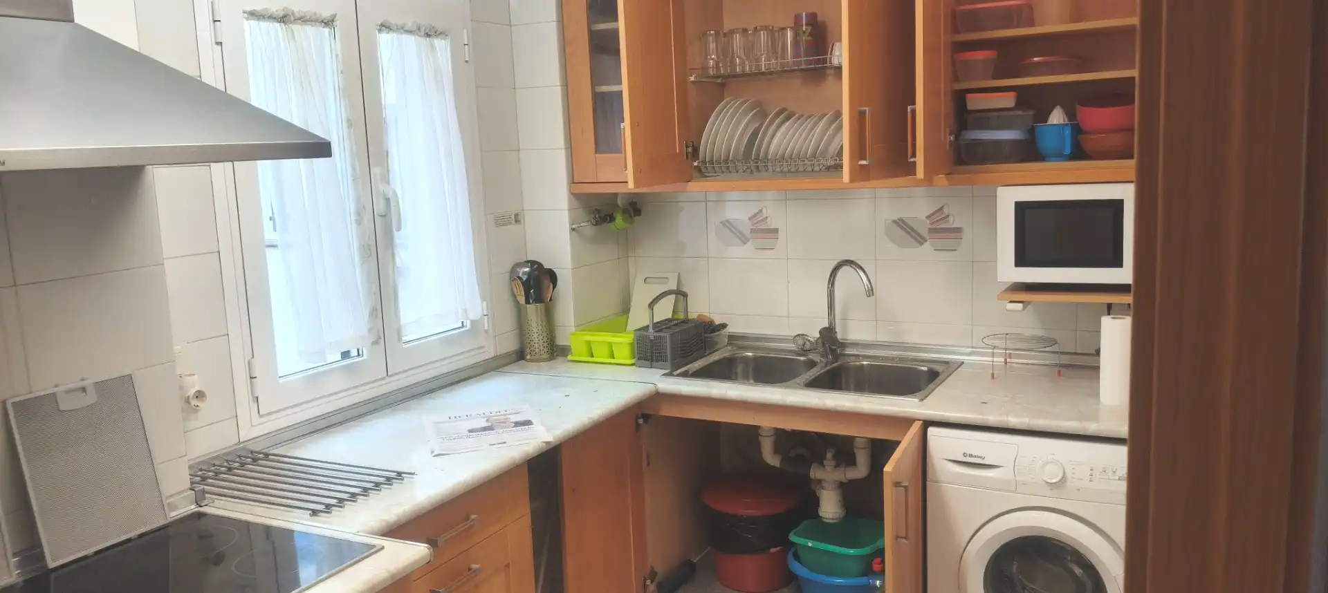 Cocina de Piso de alquiler en Zaragoza con Calefacción, Amueblado y Horno