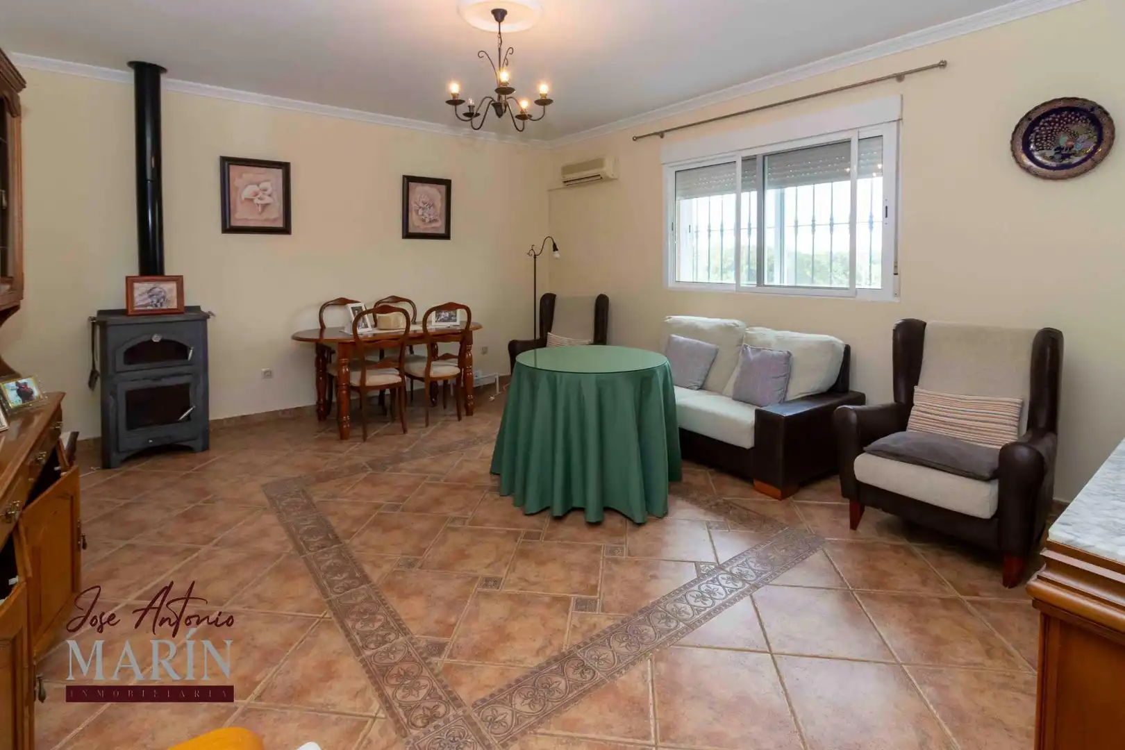 Sala d'estar de Casa o xalet en venda en Badajoz amb Terrassa, Traster i Moblat
