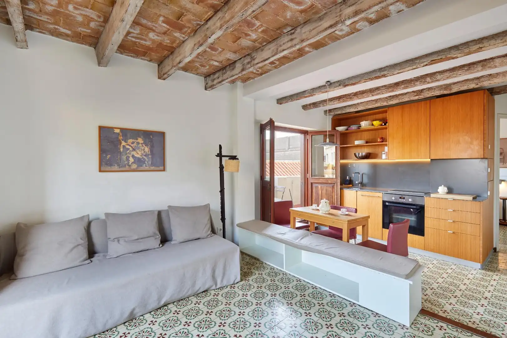 Living room of Attic for sale in Barcelona  with Air Conditioner, Heating and Terrace