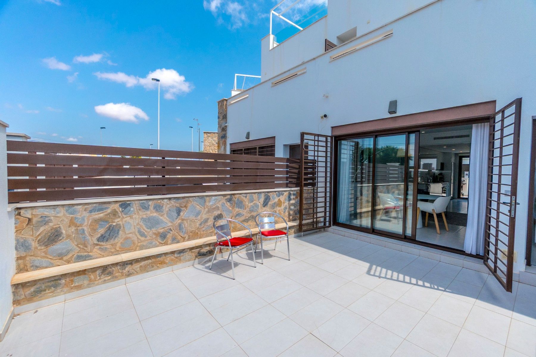 Terrace of Single-family semi-detached for sale in Torrevieja  with Air Conditioner, Private garden and Terrace