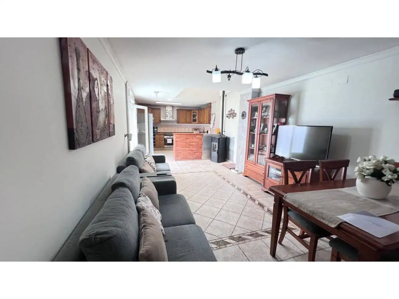 Living room of Detached homes for sale in Almazora / Almassora  with Air Conditioner, Terrace and Swimming Pool