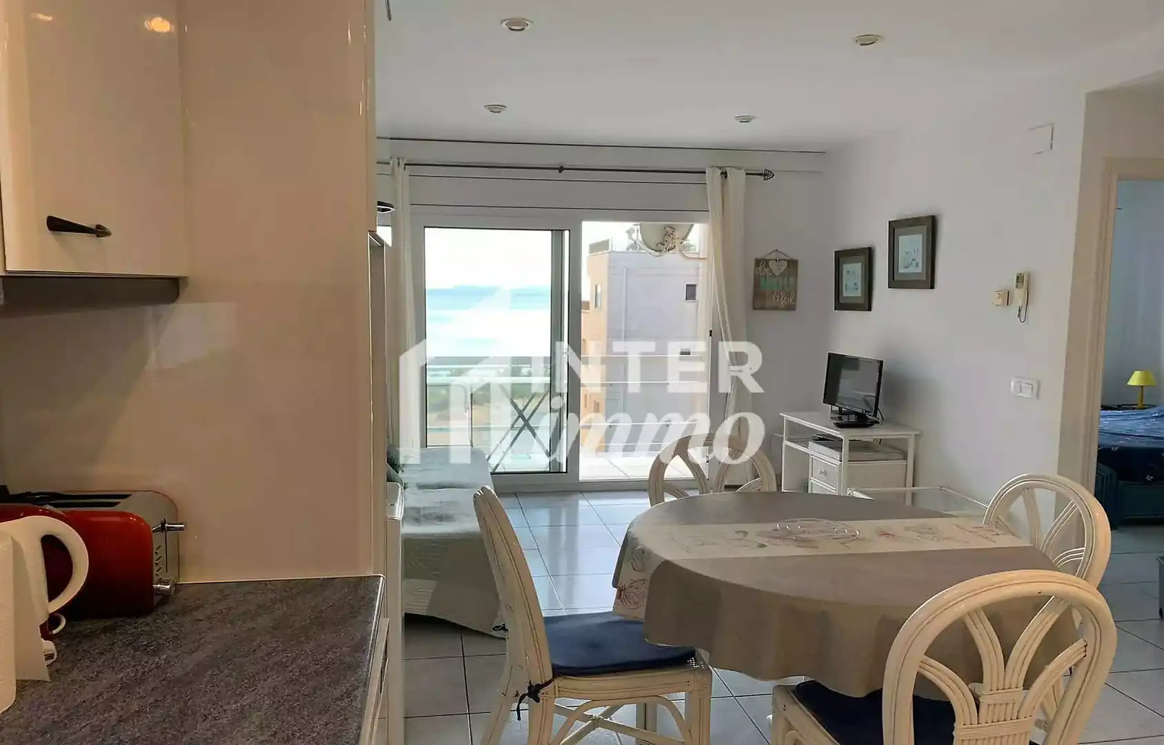 Exterior view of Flat for sale in Roses  with Air Conditioner, Terrace and Furnished