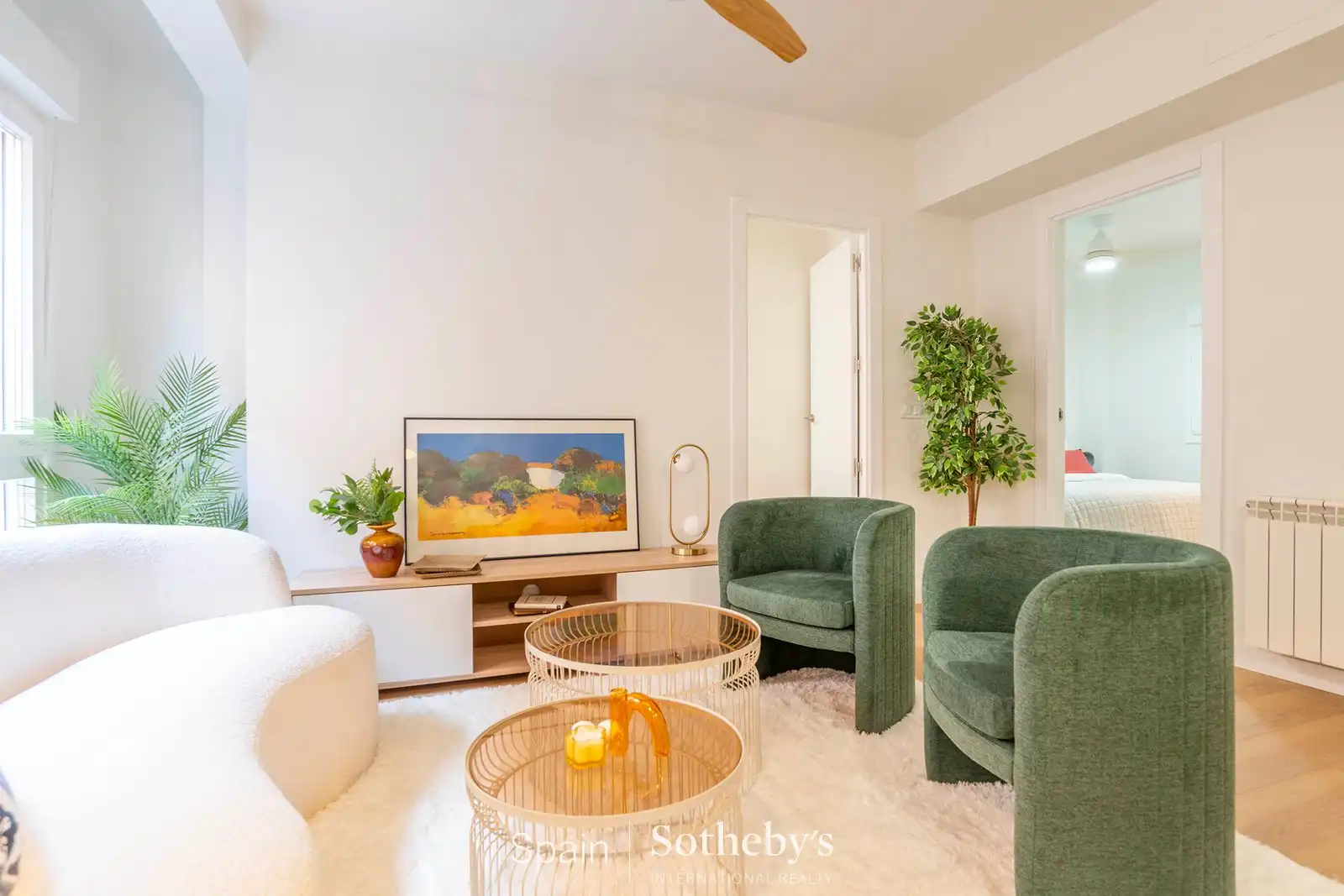 Sala d'estar de Apartament en venda en Madrid amb Aire condicionat i Terrassa