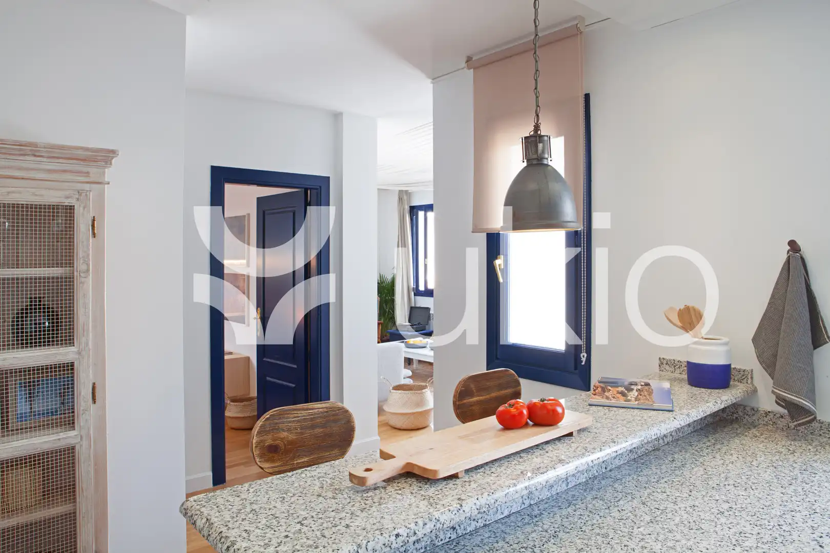 Cocina de Apartamento de alquiler en Madrid con Aire acondicionado, Terraza y Amueblado