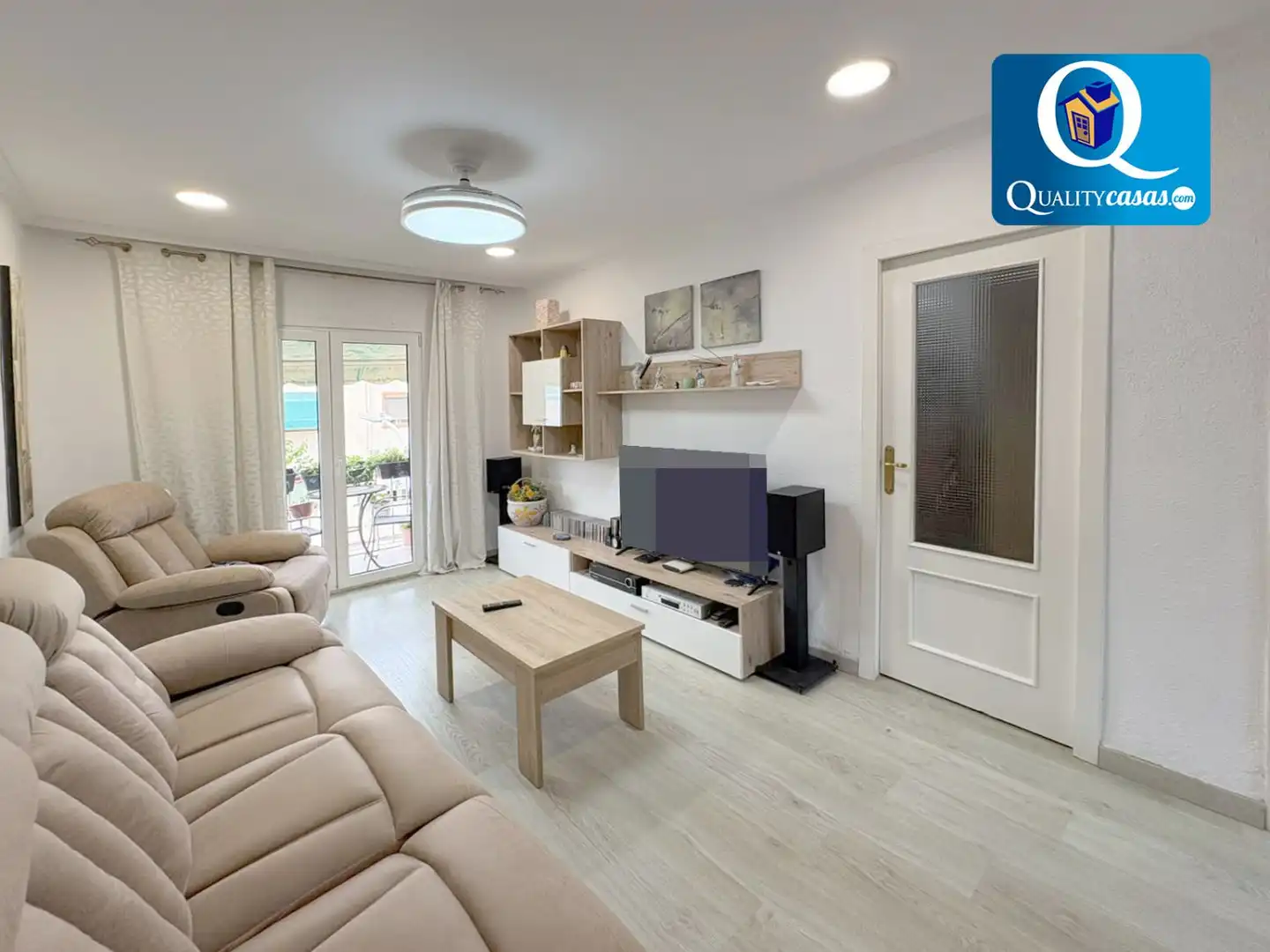 Sala de estar de Apartamento en venta en Alicante / Alacant con Aire acondicionado y Balcón
