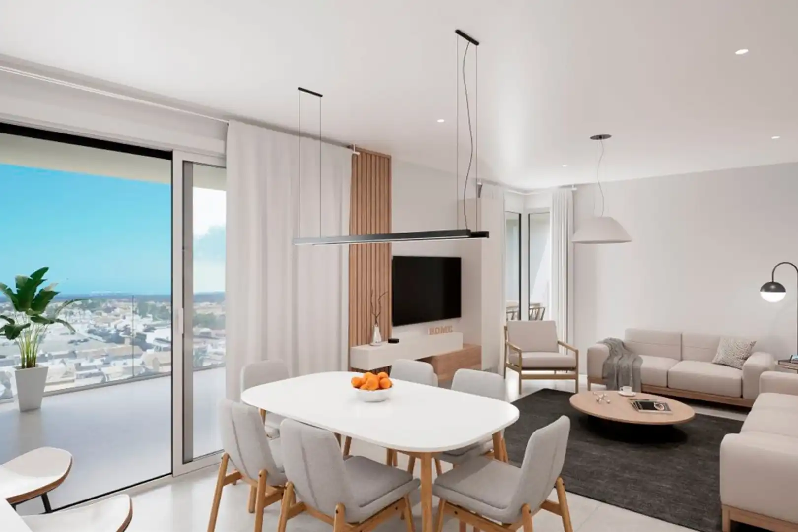 Living room of Flat for sale in Los Alcázares  with Air Conditioner, Private garden and Terrace