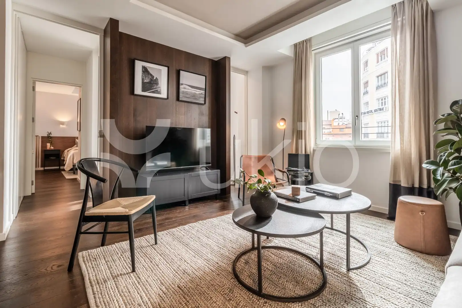Living room of Apartments for rent in Madrid  with Air Conditioner, Heating and Furnished