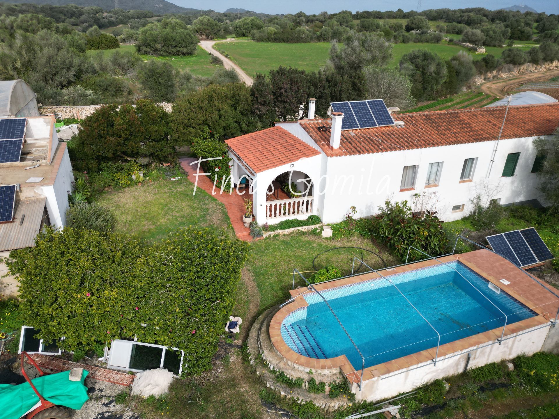 Jardí de Finca rústica en venda en Es Migjorn Gran amb Piscina