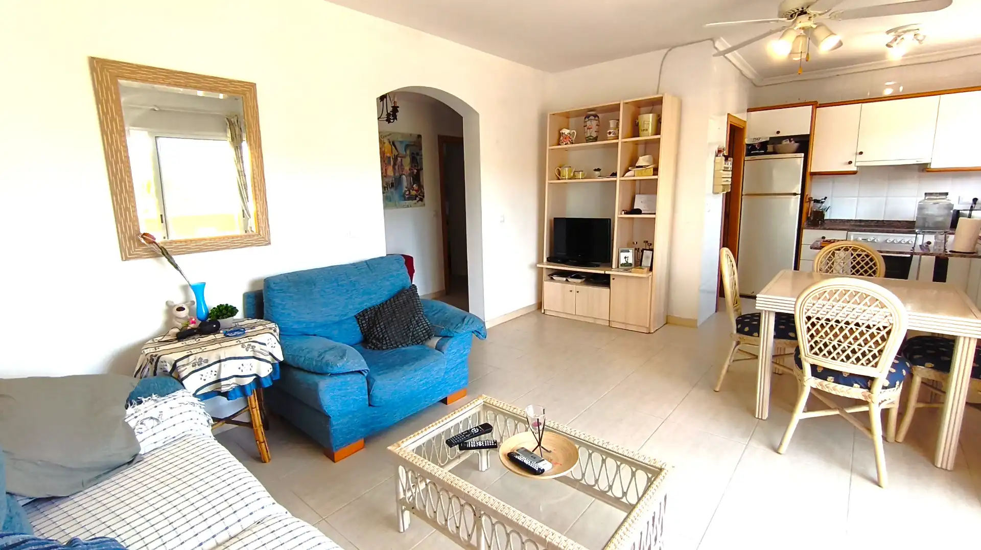 Sala d'estar de Apartament en venda en Dénia amb Aire condicionat, Terrassa i Traster