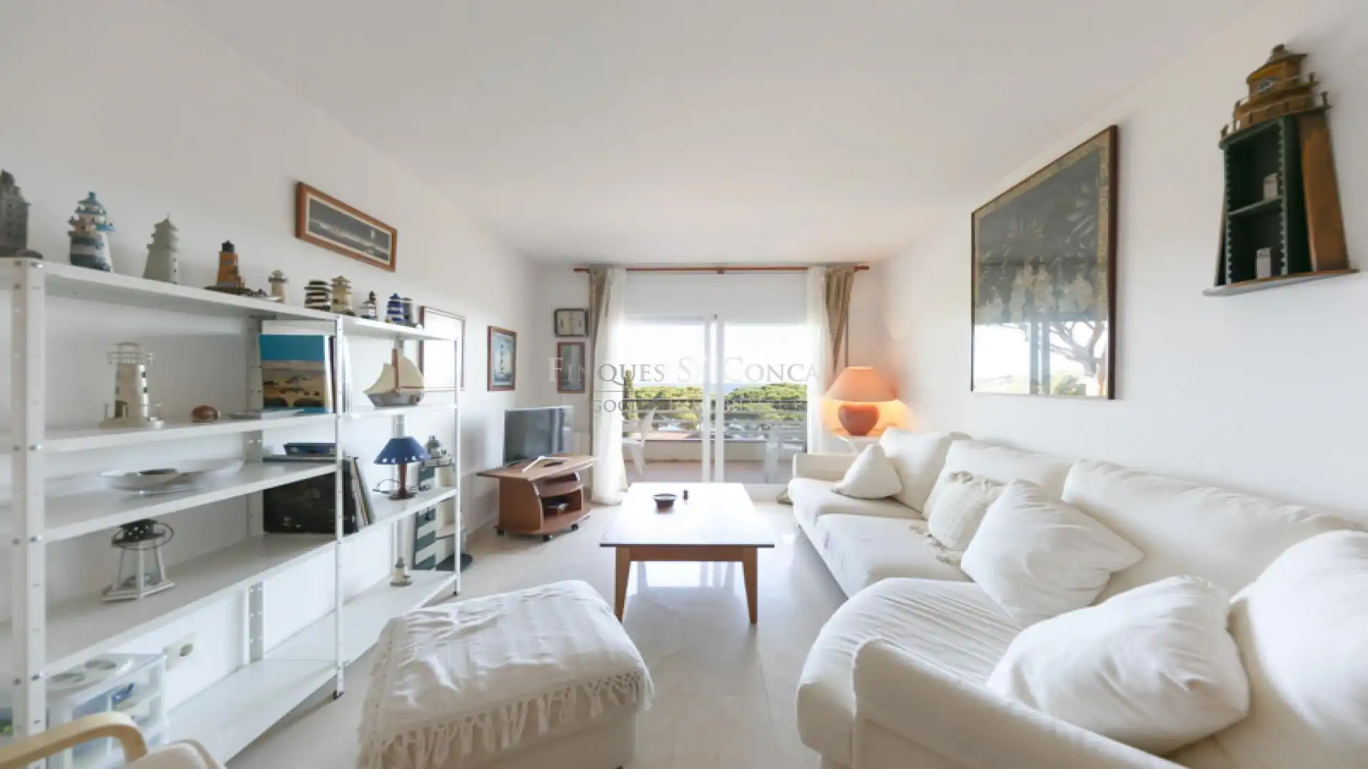 Wohnzimmer von Wohnungen zum Verkauf in Sant Feliu de Guíxols mit Heizung, Terrasse und Möbliert