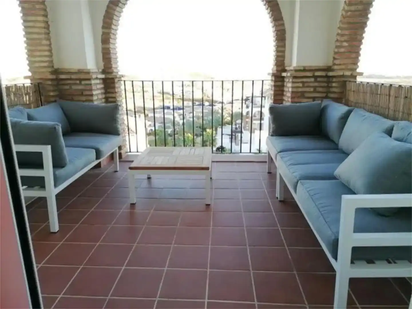 Terrasse von Wohnungen zur Miete in Vera mit Klimaanlage, Privatgarten und Schwimmbad