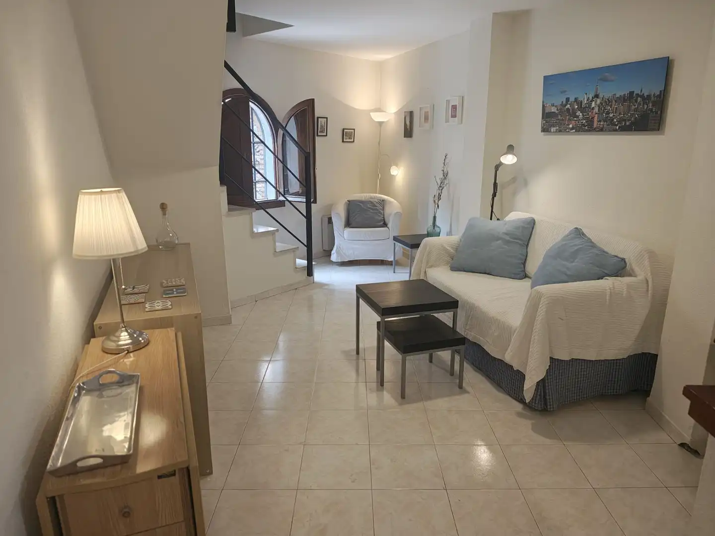 Sala de estar de Apartamento de alquiler en Cáceres con Calefacción y Piscina comunitaria