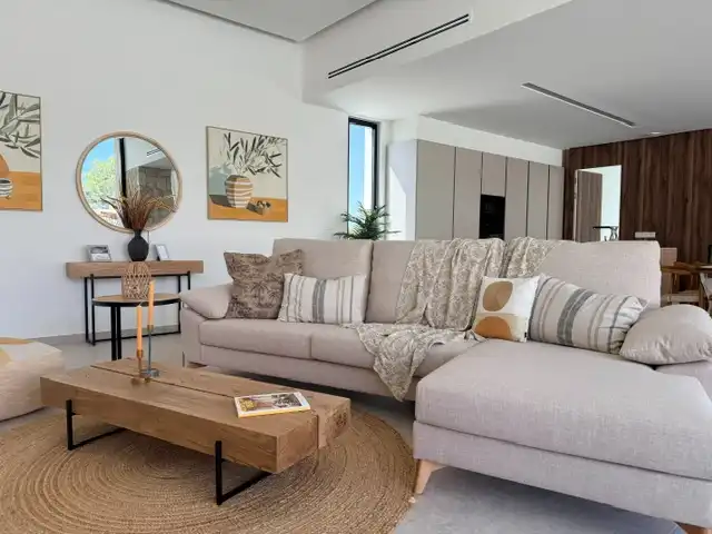 Sala d'estar de Casa o xalet en venda en Dénia amb Aire condicionat, Calefacció i Jardí privat