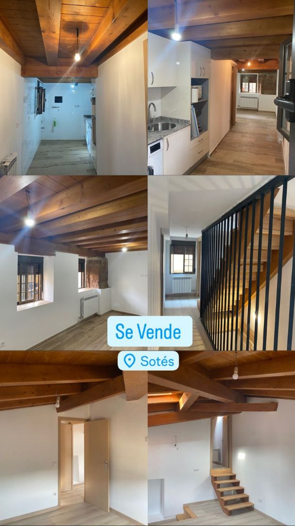 Vista exterior de Casa adosada en venda en Sotés amb Calefacció, Parquet i Rentadora