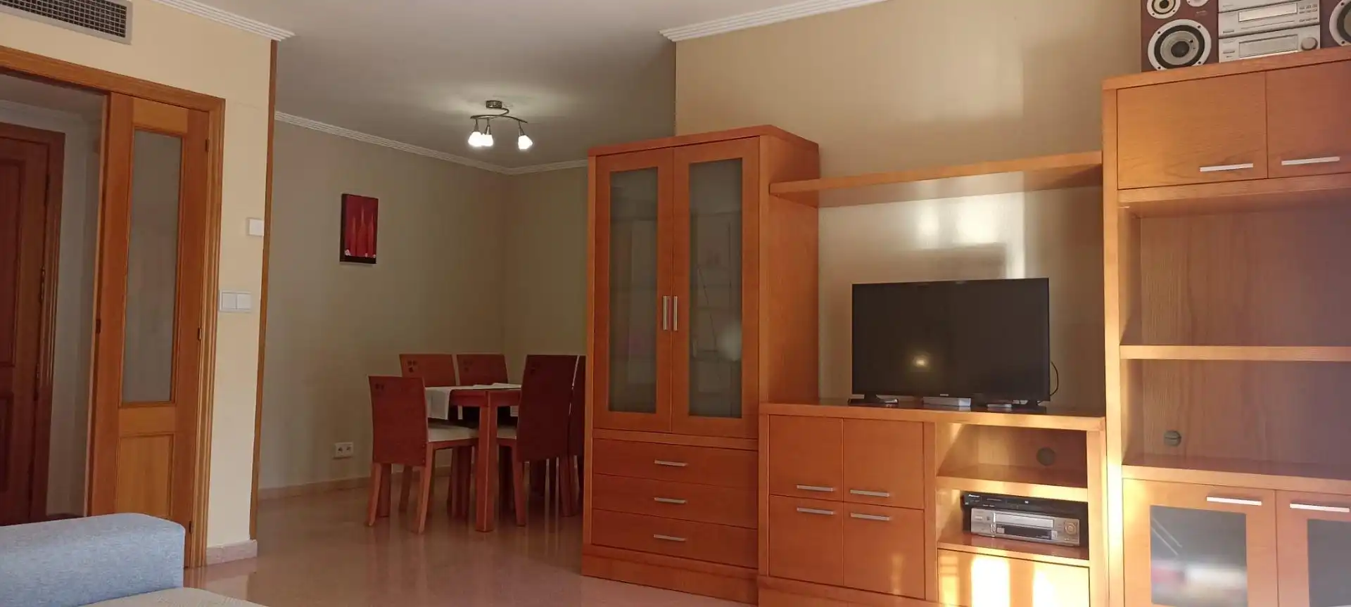 Sala d'estar de Apartament de lloguer en Alicante / Alacant amb Terrassa, Moblat i Balcó