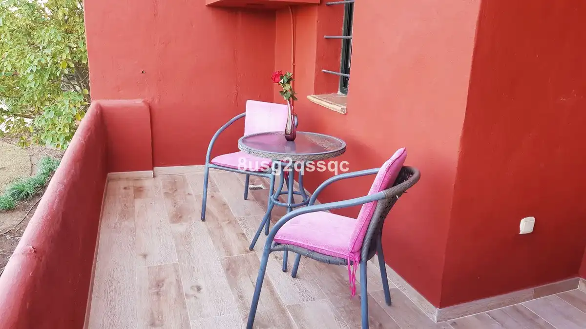 Terrace of Flat for sale in Estepona  with Air Conditioner, Furnished and TV