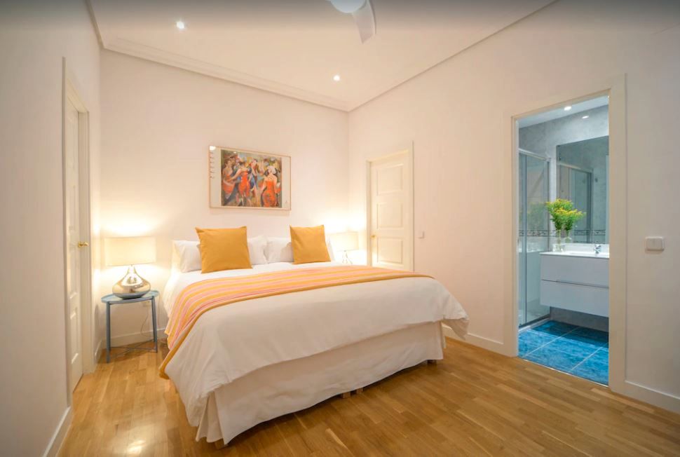 Bedroom of Flat to rent in  Barcelona Capital  with Furnished, TV and Pets allowed