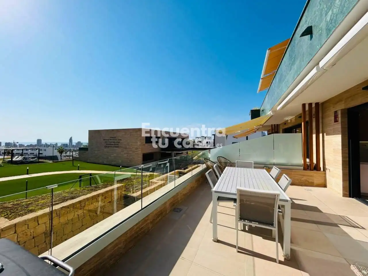 Terrasse von Wohnung zur Miete in Finestrat mit Klimaanlage, Heizung und Terrasse