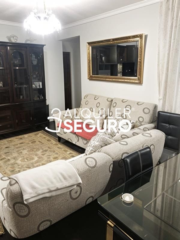 Sala d'estar de Pis de lloguer en Ávila Capital amb Calefacció, Terrassa i Moblat