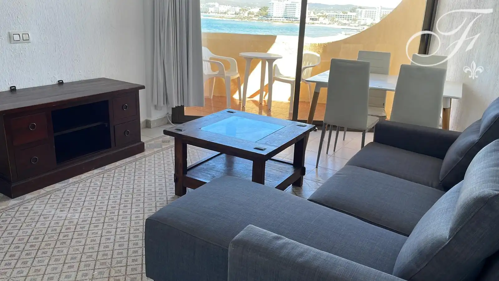 Sala de estar de Piso en venta en Sant Josep de sa Talaia con Aire acondicionado, Amueblado y Balcón