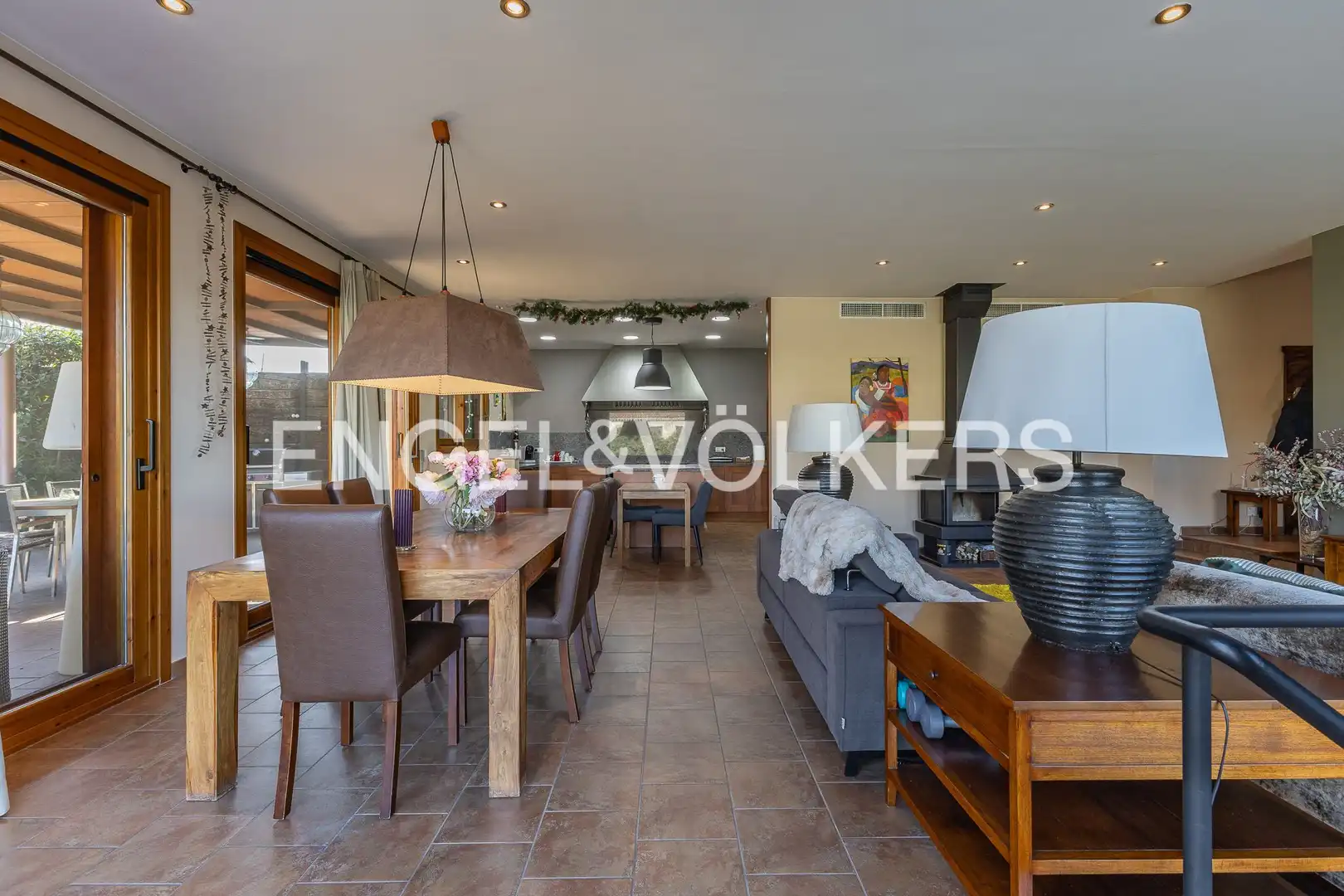 Dining room of Houses for sale in Les Franqueses del Vallès  with Air Conditioner, Heating and Private garden