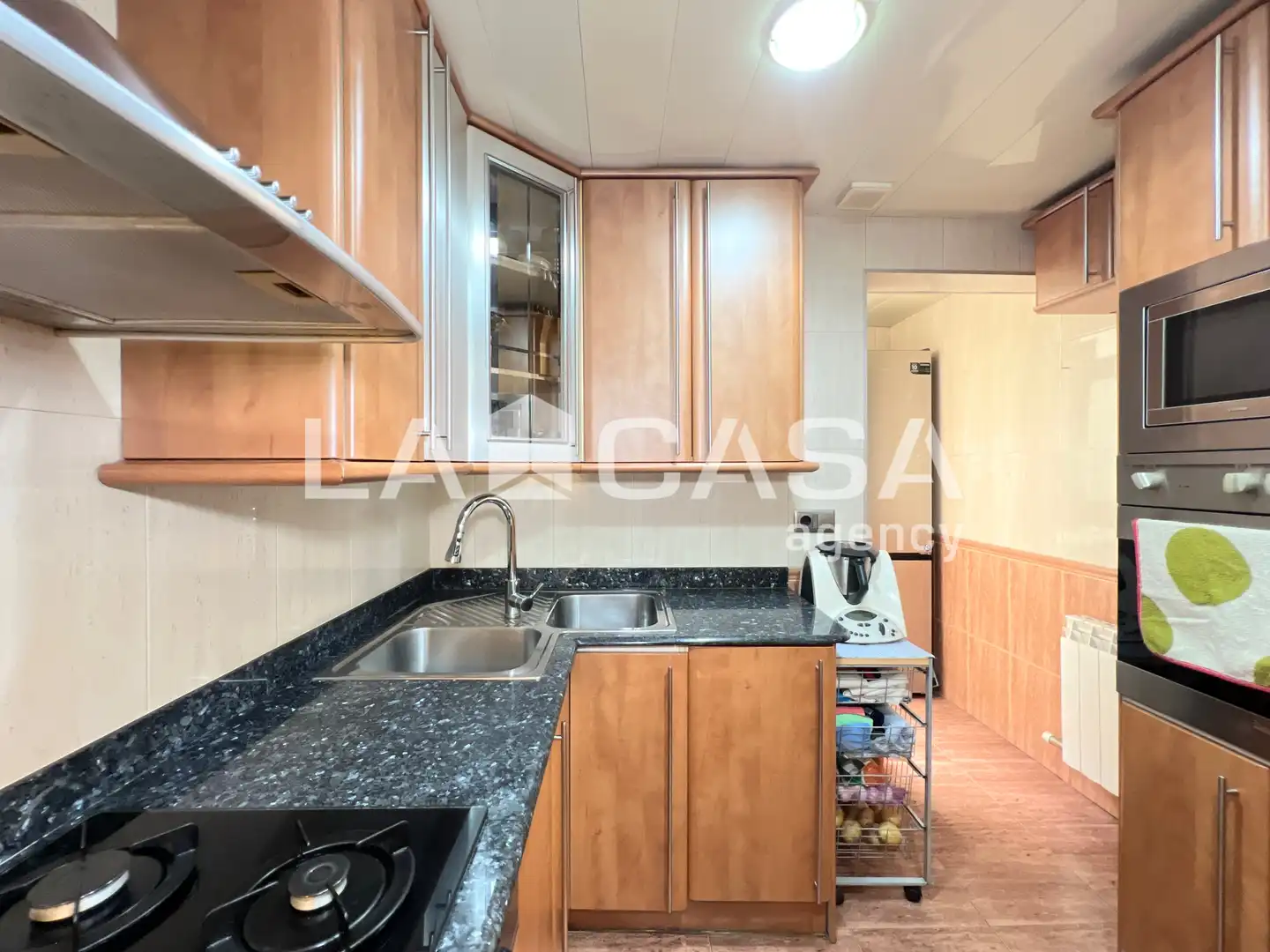 Kitchen of Flat for sale in Badalona  with Heating and Balcony