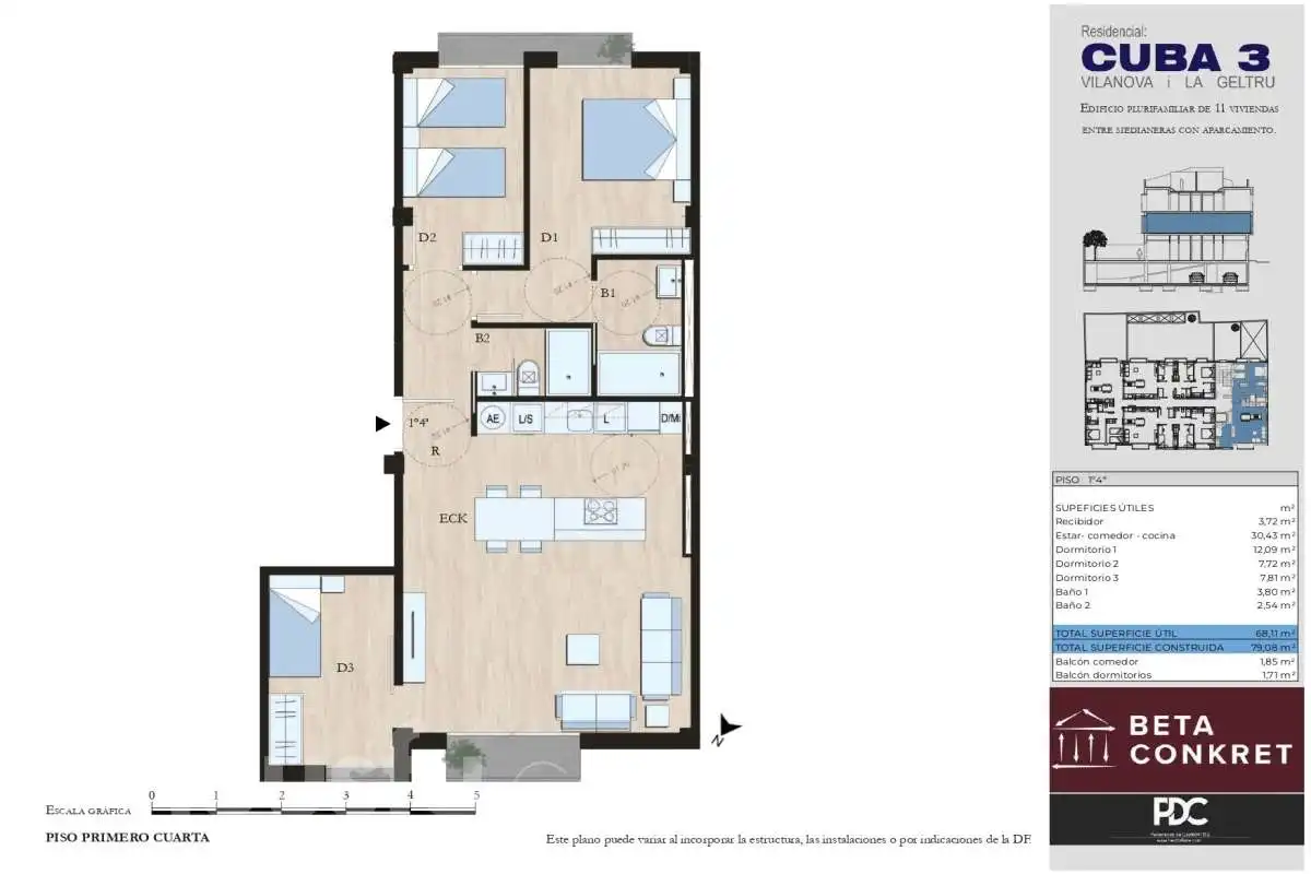 Piso con terraza en venta en Carrer de Cuba ., imagen 13