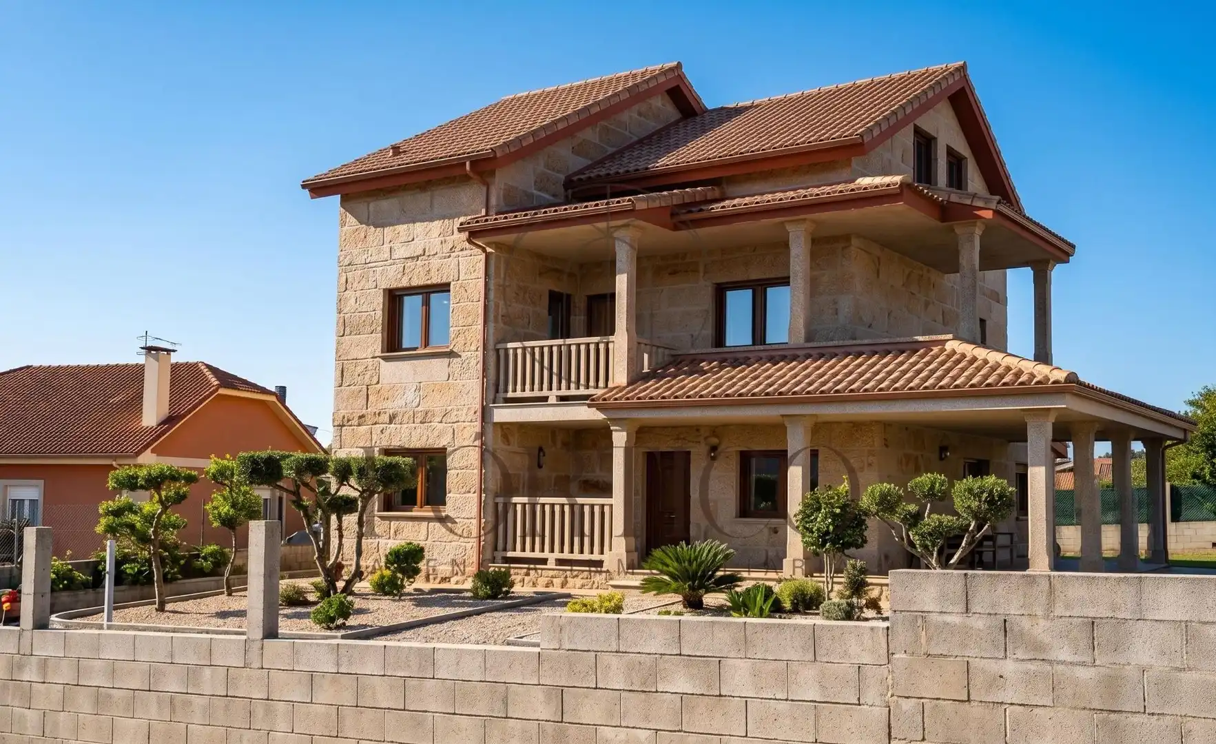 Vista exterior de Casa o chalet en venta en Mos con Terraza y Balcón