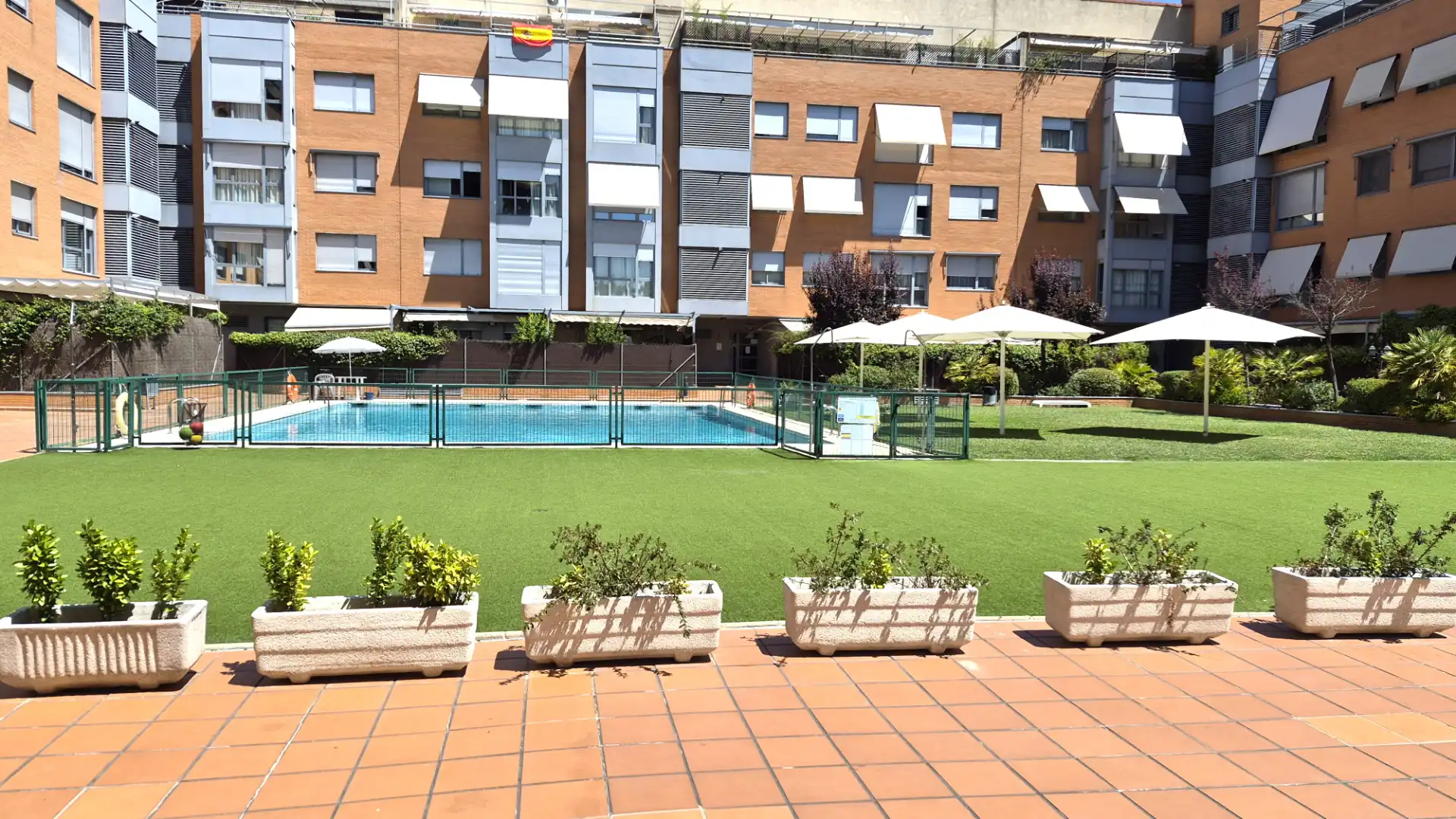 Swimming pool of Attic for rent in Madrid  with Terrace and Community pool