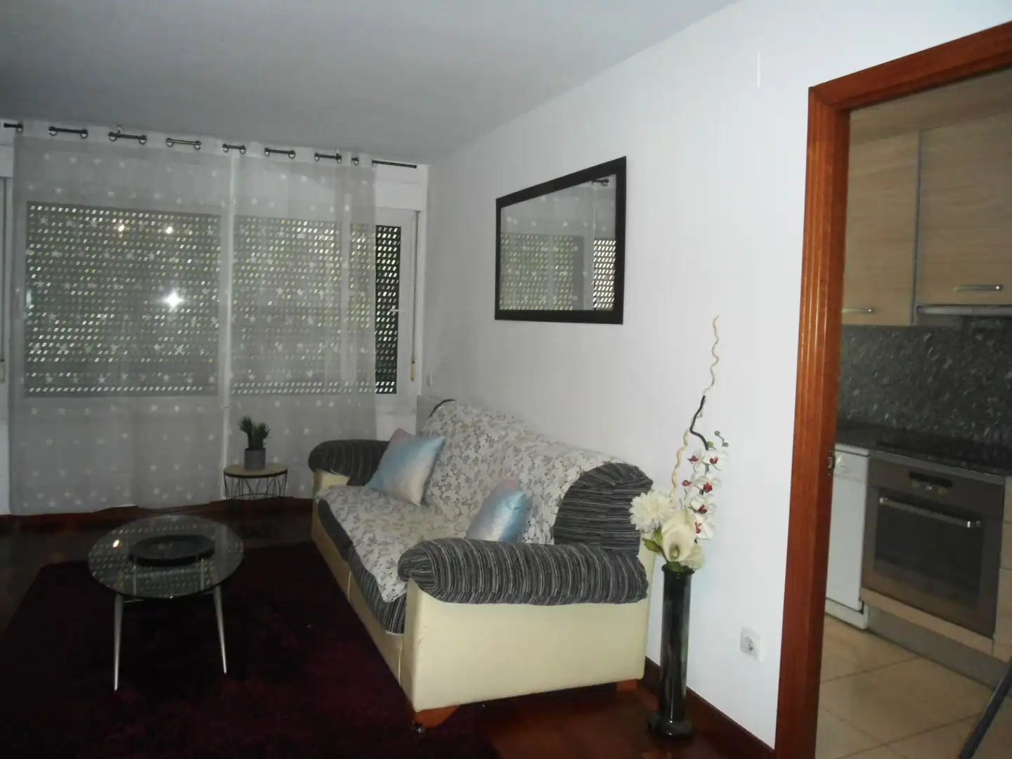 Sala de estar de Apartamento de alquiler en Lleida con Aire acondicionado, Calefacción y Parquet