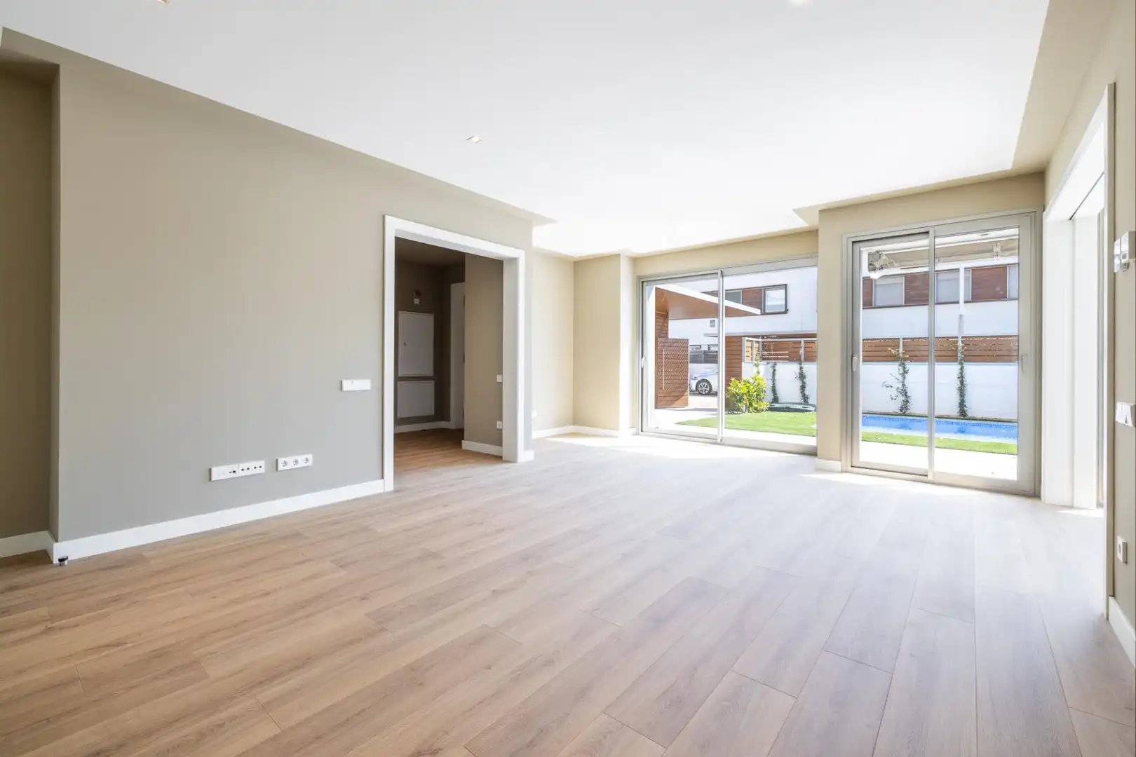 Sala d'estar de Casa adosada de lloguer en Sabadell amb Aire condicionat, Calefacció i Jardí privat