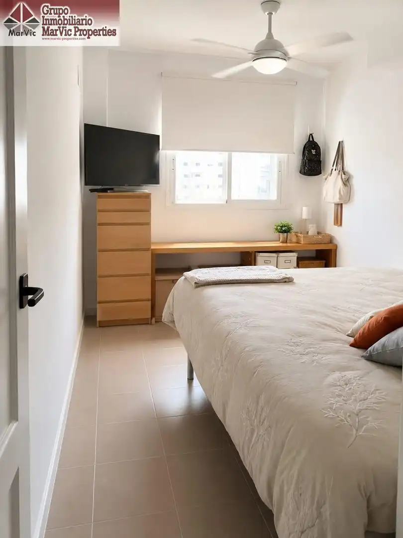 Habitación de Apartamento en venta en Villajoyosa / La Vila Joiosa con Aire acondicionado, Jardín privado y Amueblado