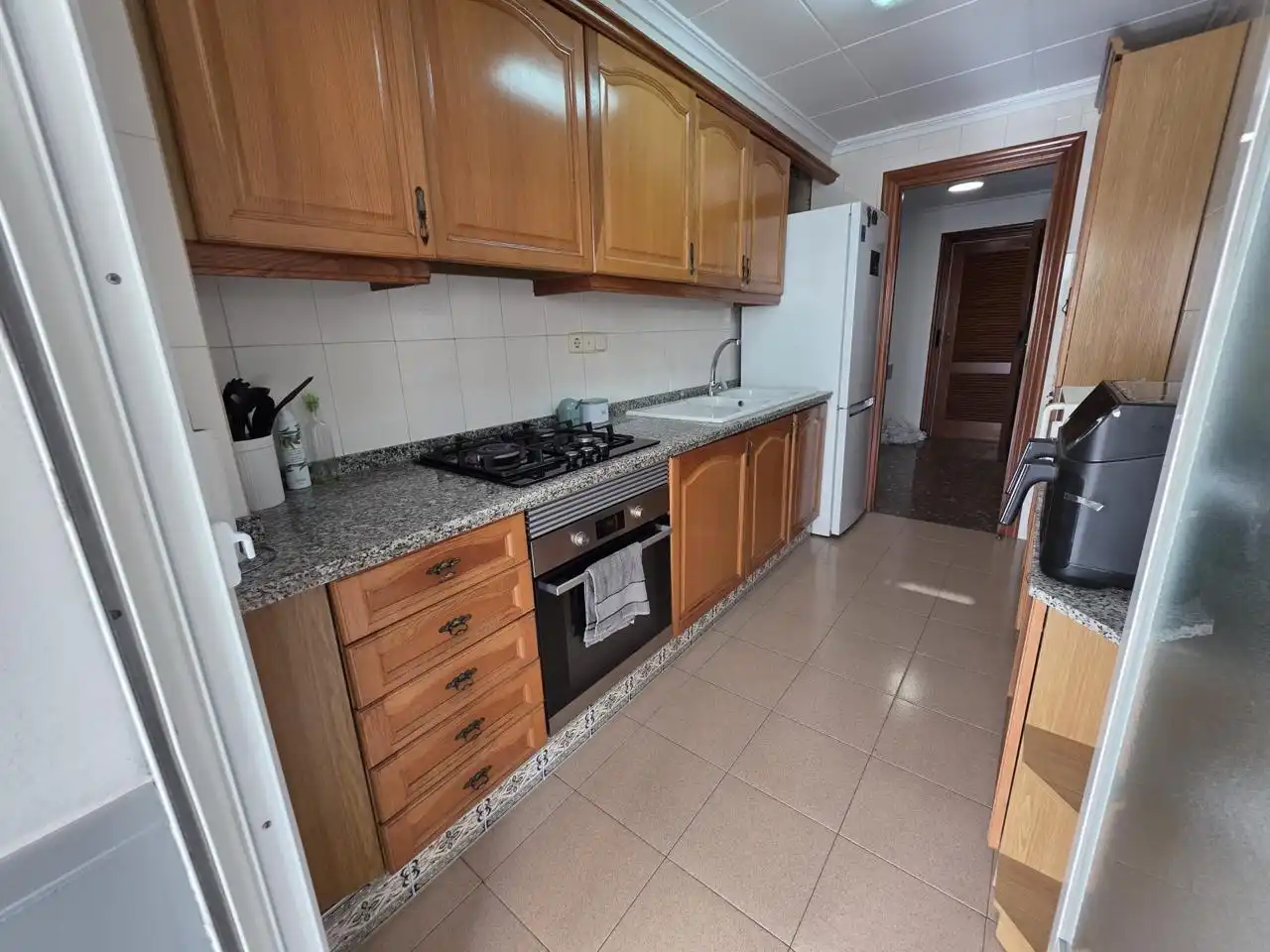 Cuina de Apartament en venda en Cullera amb Aire condicionat, Terrassa i Moblat