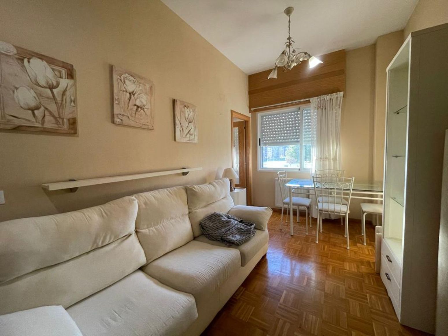 Sala d'estar de Pis de lloguer en Burgos Capital amb Calefacció i Moblat