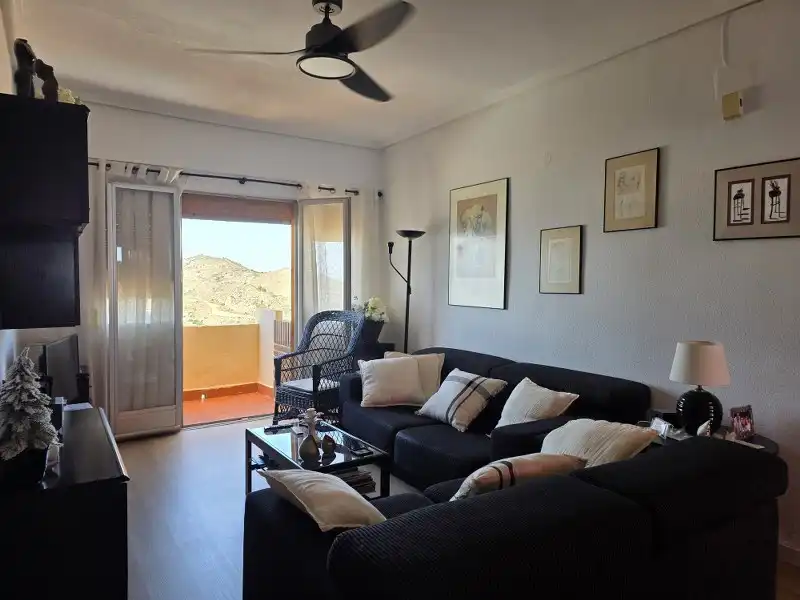 Wohnzimmer von Wohnungen zum Verkauf in Cullera mit Klimaanlage, Heizung und Parkett