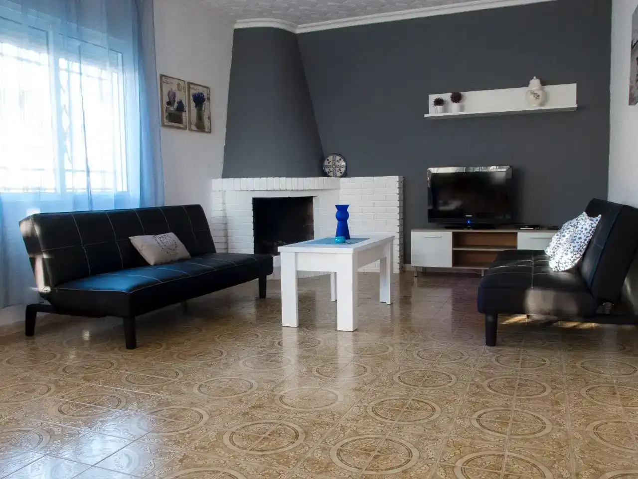 Sala de estar de Casa o chalet de alquiler en Benicarló con Aire acondicionado, Jardín privado y Trastero