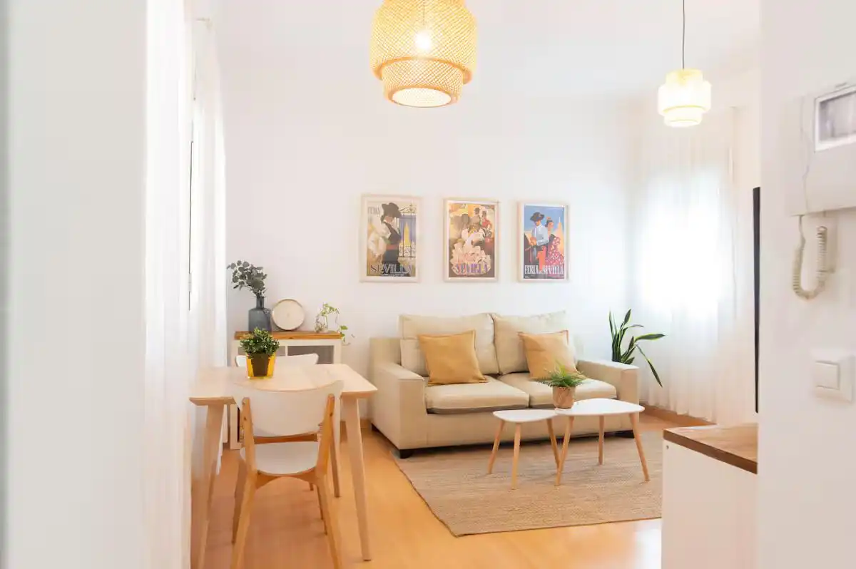 Living room of Flat for rent in Retiro