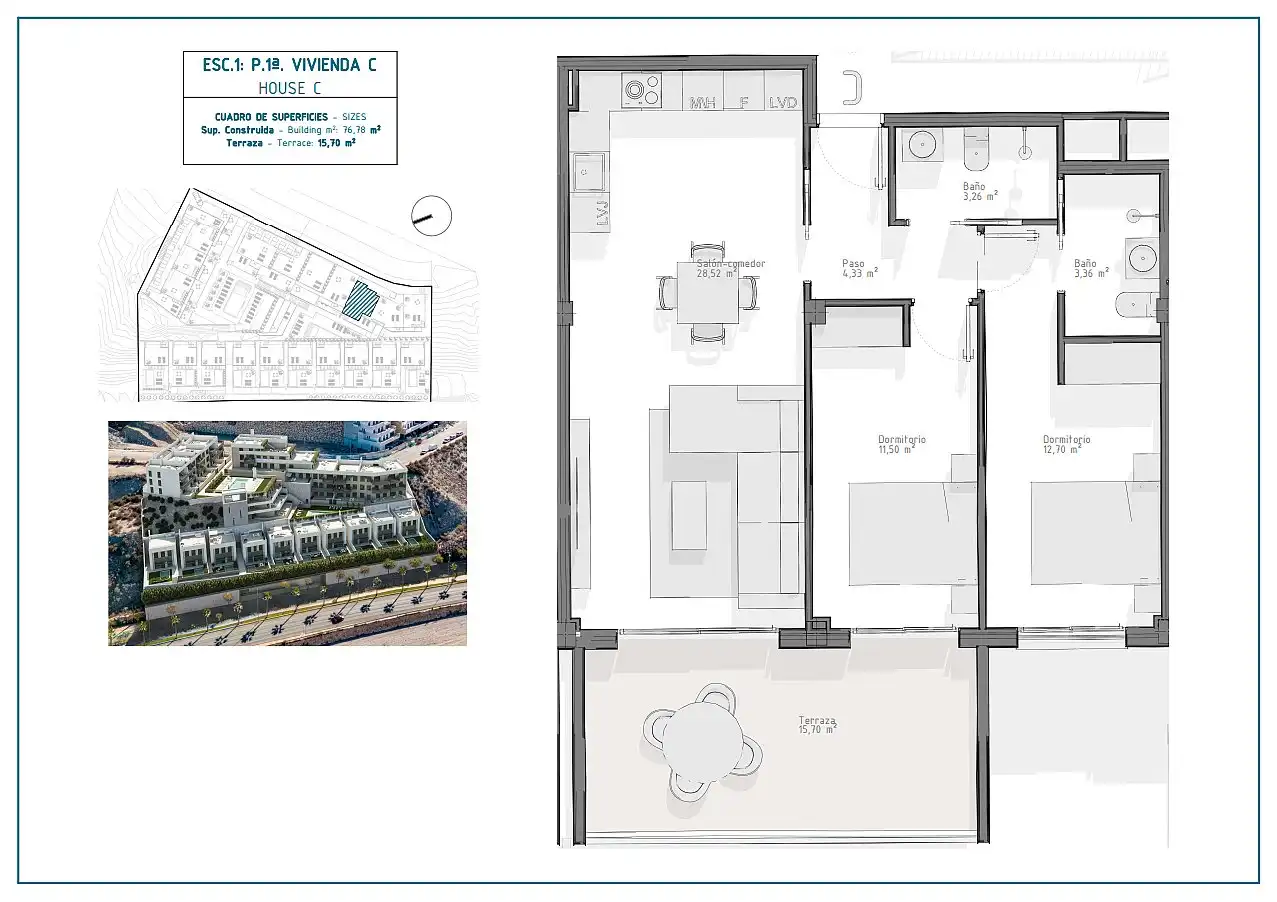 Apartament amb terrassa en venda a El Hornillo, imagen 30