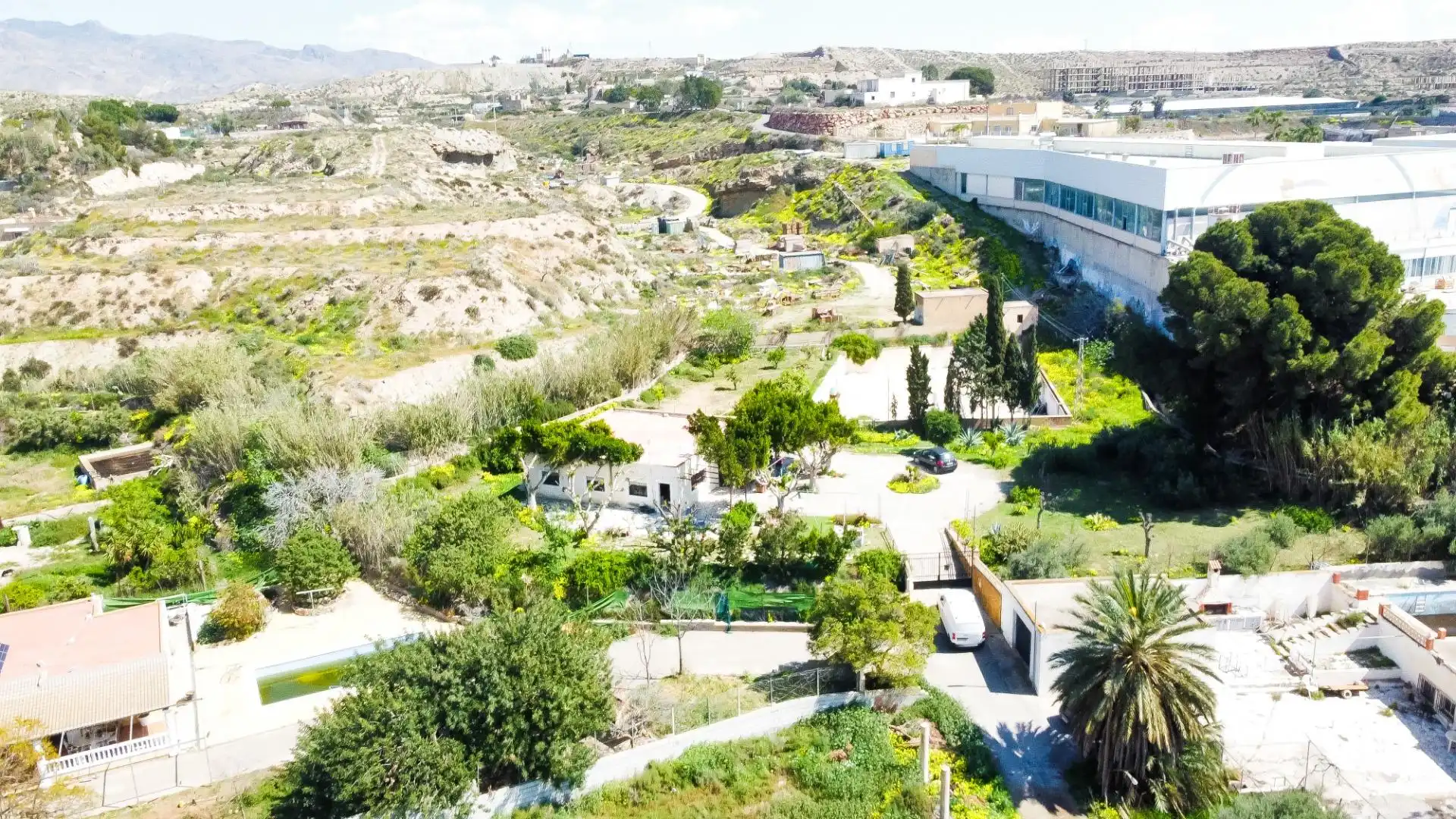 Vista exterior de Finca rústica en venda en Pechina amb Aire condicionat, Jardí privat i Terrassa