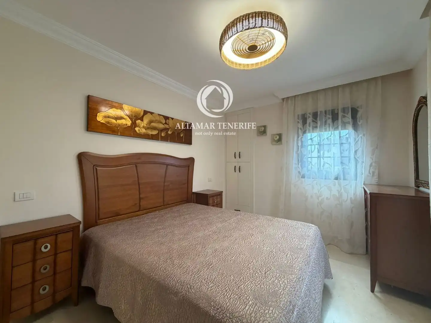 Schlafzimmer von Einfamilien-Reihenhaus zur Miete in Adeje mit Klimaanlage, Terrasse und Abstellraum