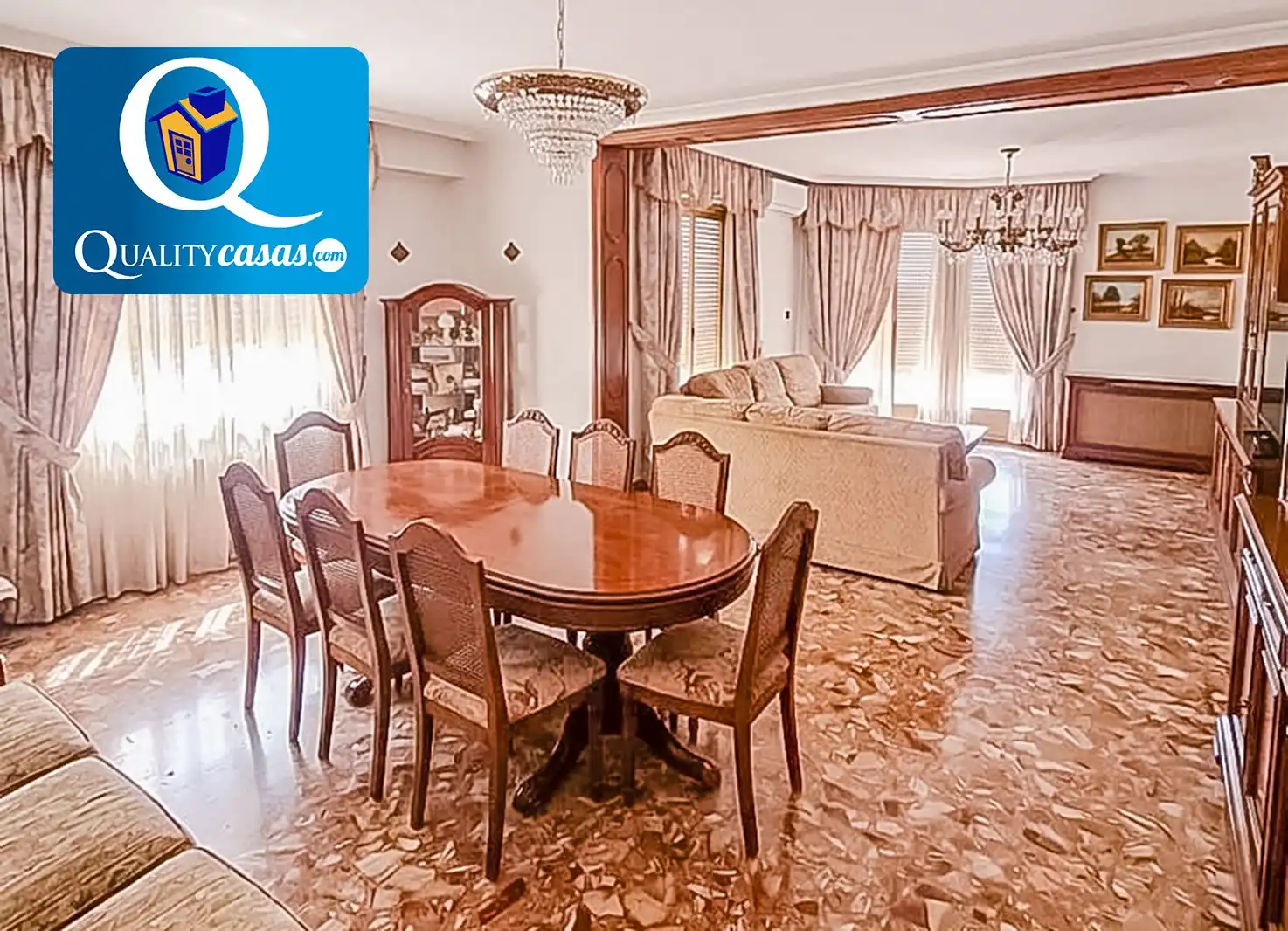 Menjador de Apartament en venda en Elche / Elx amb Aire condicionat, Calefacció i Terrassa